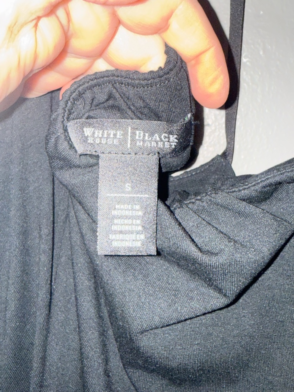 White House Black Market Black Beaded Halter Camisole - Picture 4 of 4